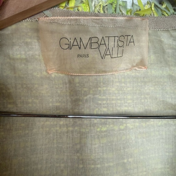 Giambattista Valli Jacket Bouclé Tweed Silk lined Embellished Yellow evening - Picture 9 of 13